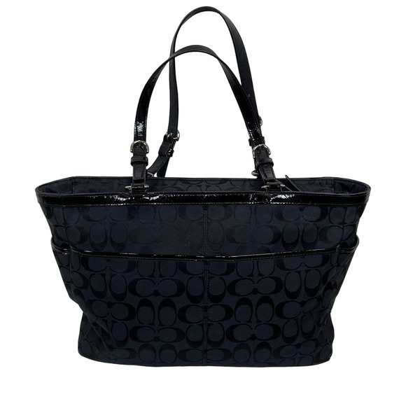 Coach Canvas Signature C Tote or Shoulder Handbag - Picture 2 of 14